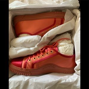 Chanel satin sneakers brand new